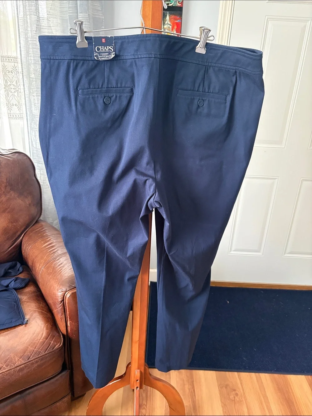 Chaps women’s Navy Dress Pants - Tailored Straight Leg